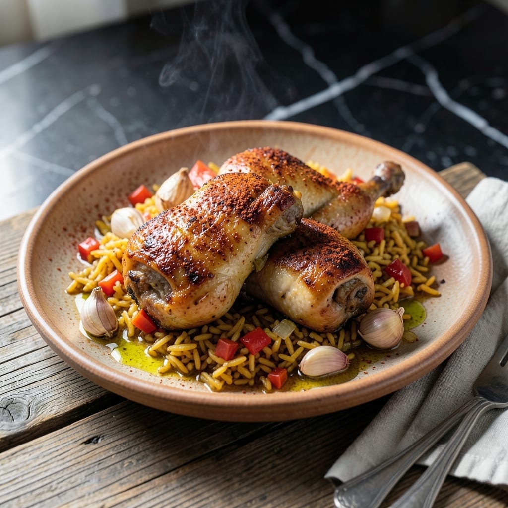 Basque Chicken and Rice Recipe: Smoky Paprika and Saffron One-Pot Basque Chicken and Rice Recipe: Smoky Paprika and Saffron One-Pot
