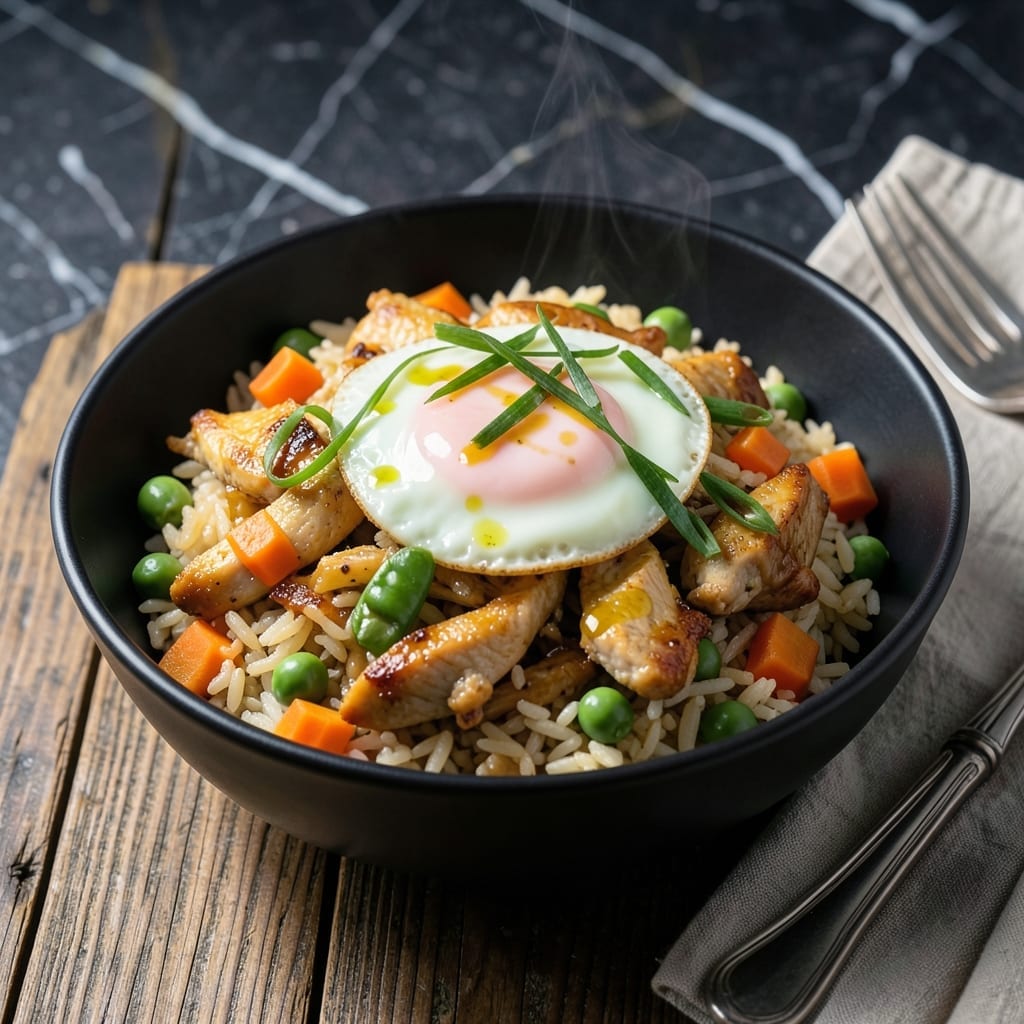 Leftover Chicken Fried Rice Recipe: Quick Wok Tossed Flavor Bomb