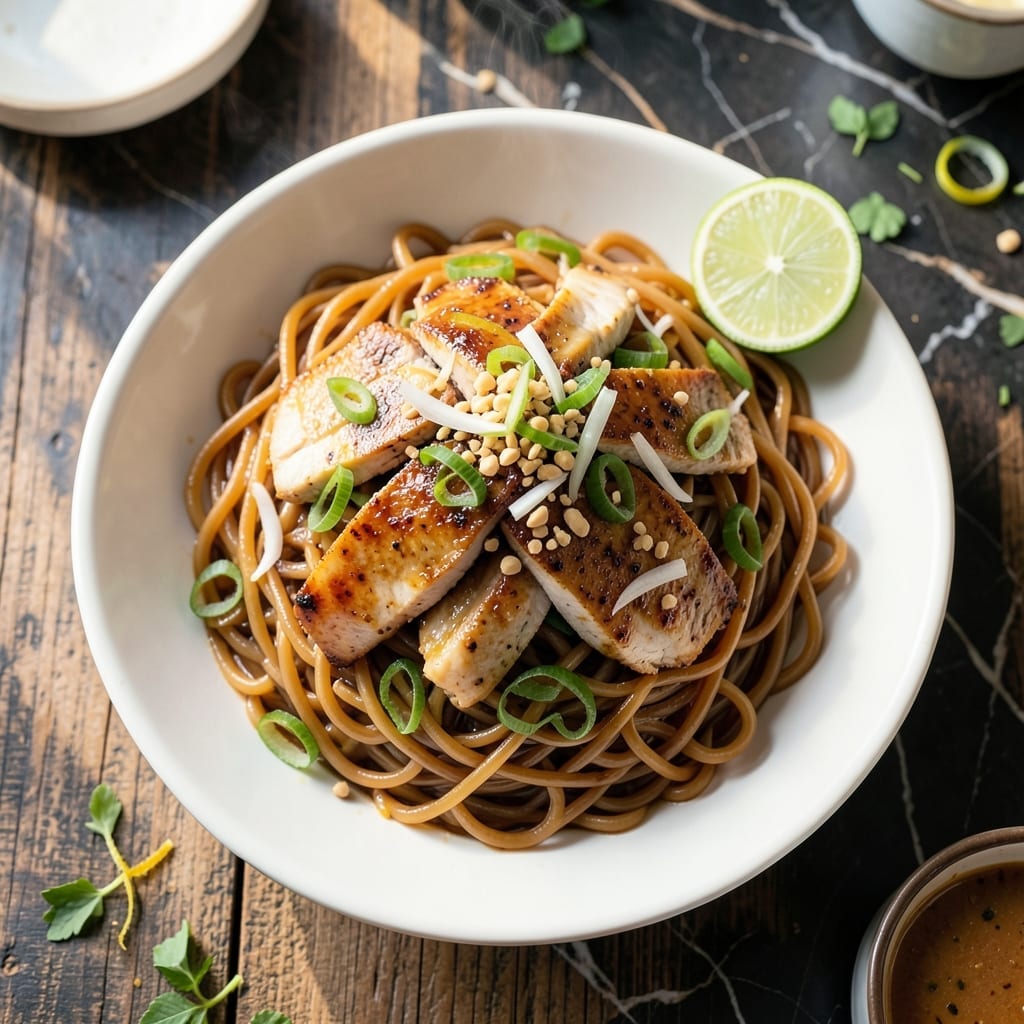 Chicken Pad Thai Recipe: Street Food Magic With Peanuts and Lime Chicken Pad Thai Recipe: Street Food Magic With Peanuts and Lime