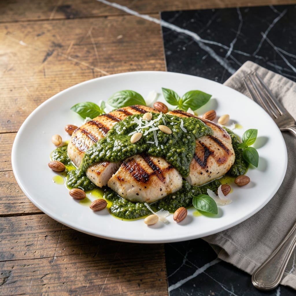 Pesto Grilled Chicken Recipe: Herb-Kissed Char and Juicy Bites
