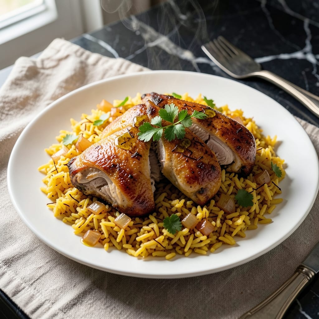Chicken and Yellow Rice Slow Cooker Recipe: Hands-Off Caribbean Flavor