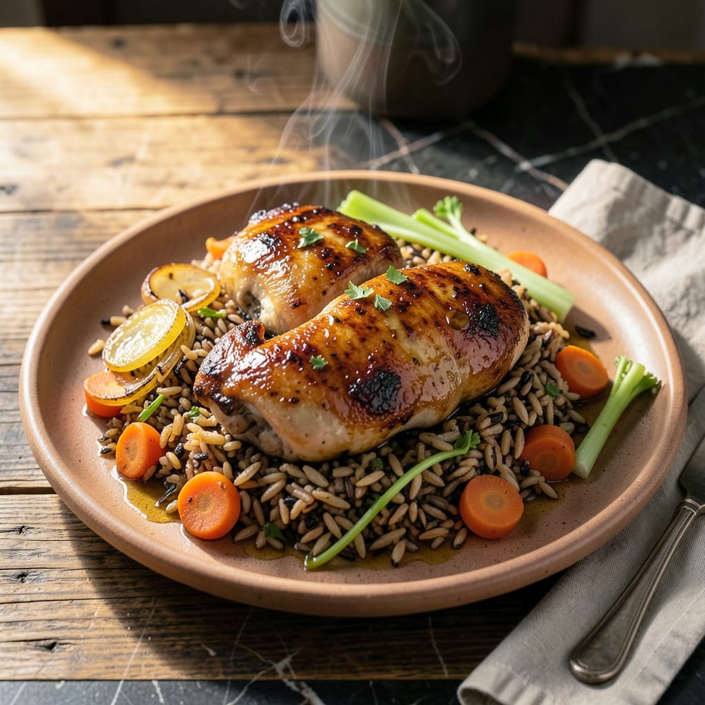 Chicken Thighs and Wild Rice Recipe: One-Pot Savory Comfort