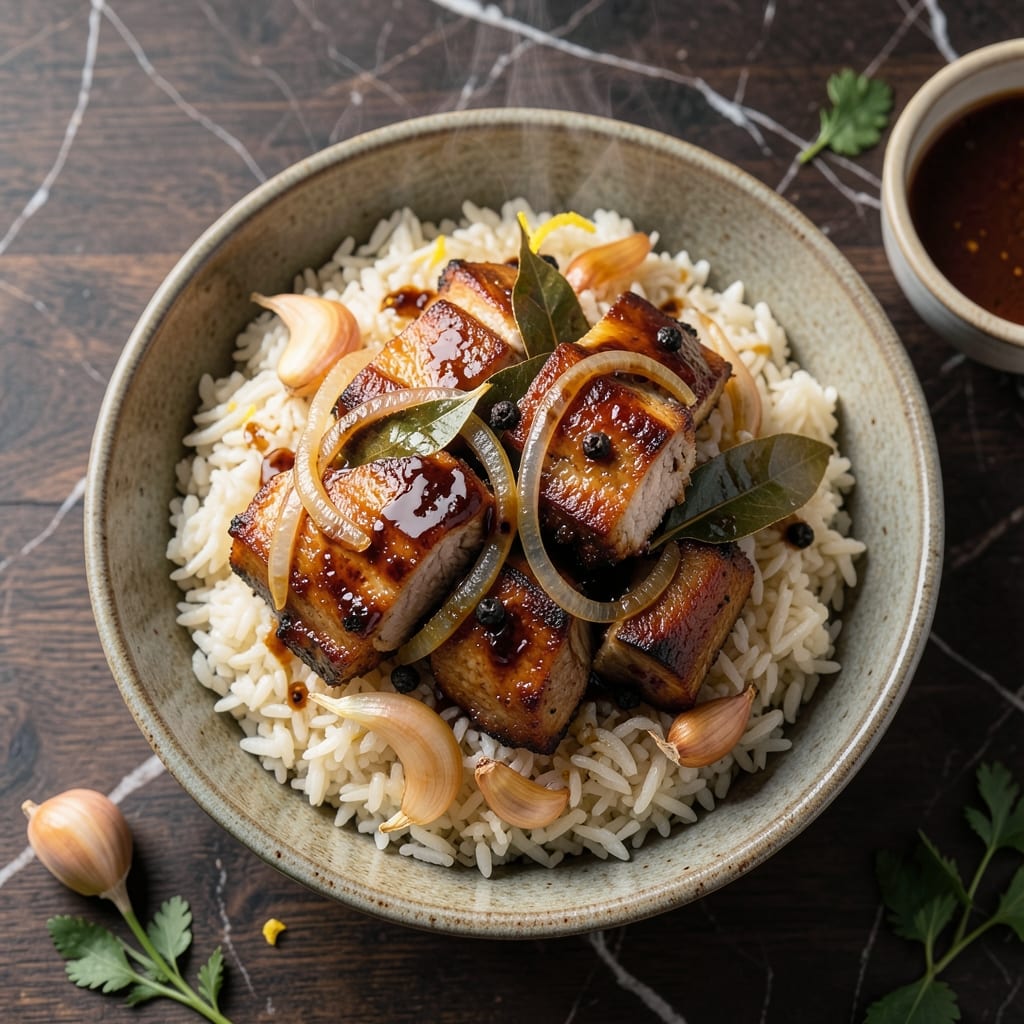 Pork Steamed Rice Cebu Recipe: Filipino-Style Garlic and Soy Infusion