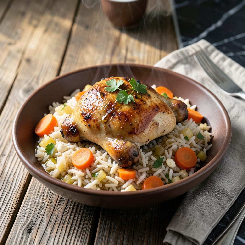 Bone in Chicken and Rice Crockpot Recipe: Slow Cooked Savory Comfort
