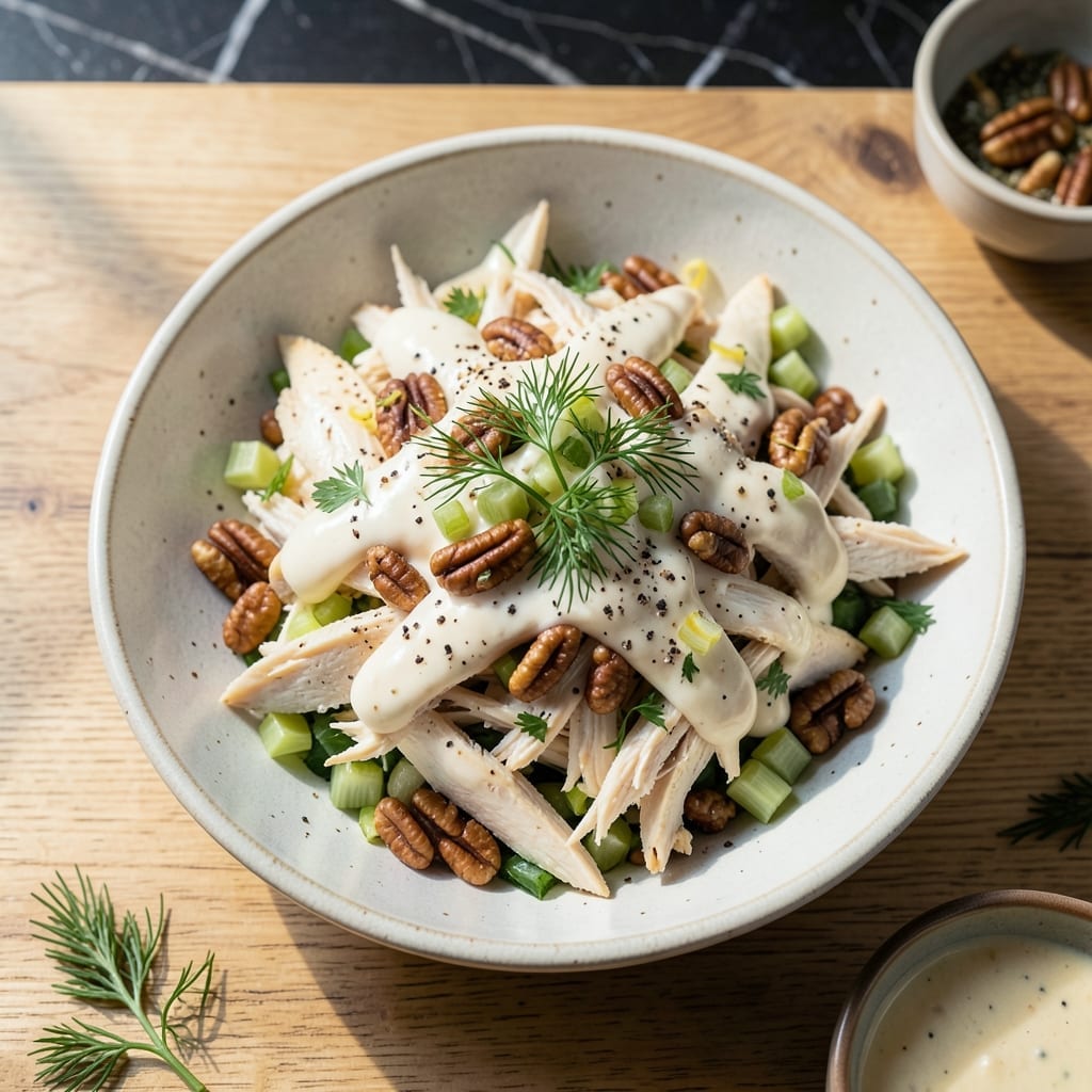 Viral Chicken Salad Recipe: Crunchy Celery and Herbed Creaminess