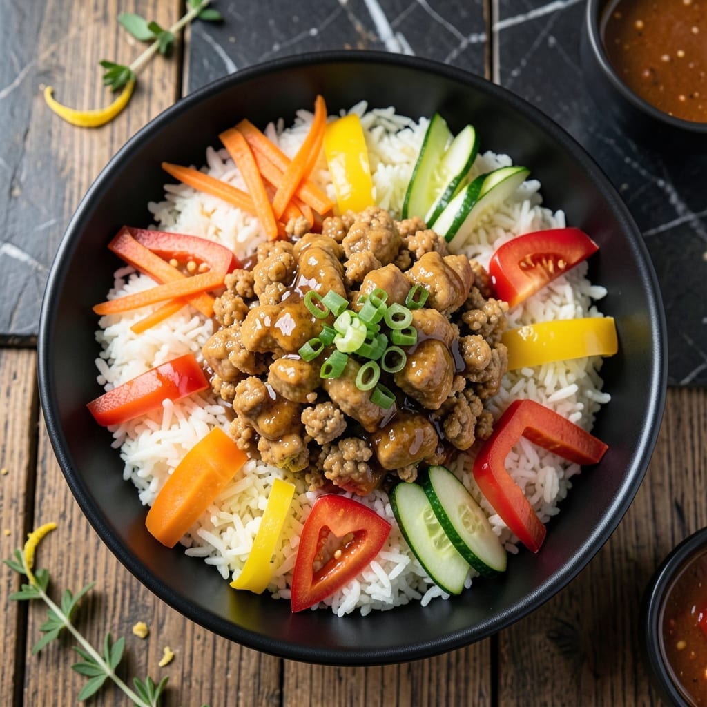 Ground Chicken Rice Bowl Recipe: Protein-Packed Weeknight Meal