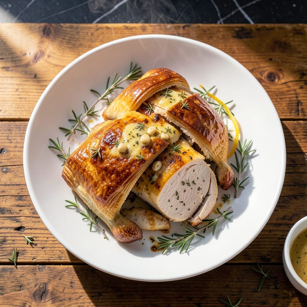 Chicken En Croute Recipe: Golden Pastry With Herb-Crusted Tenderloin Chicken En Croute Recipe: Golden Pastry With Herb-Crusted Tenderloin