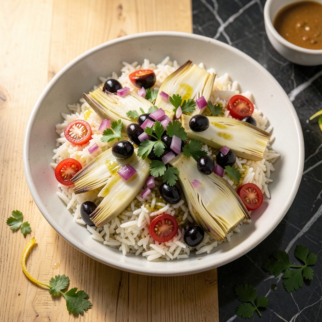 Artichoke and Rice Salad Recipe: Mediterranean Freshness in Every Bite Artichoke and Rice Salad Recipe: Mediterranean Freshness in Every Bite