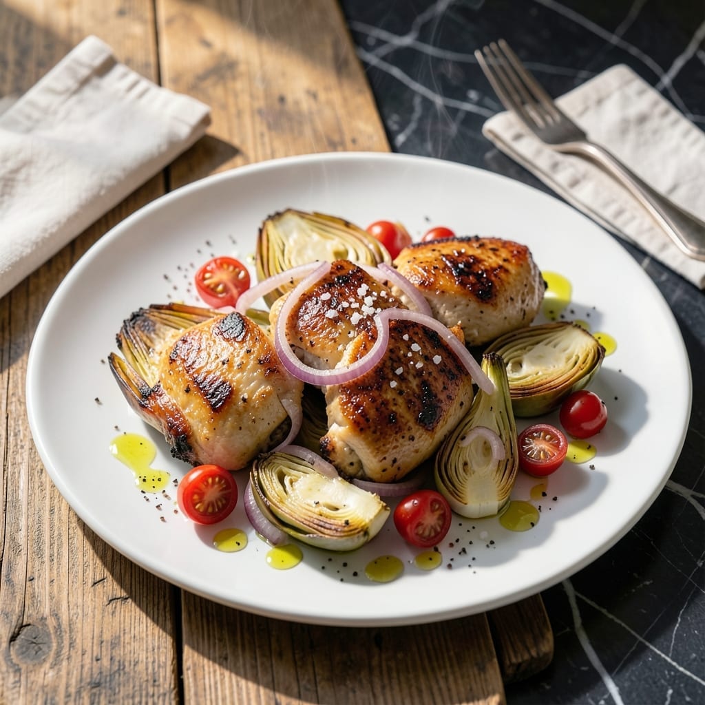 Chicken, Artichoke and Tomato Recipe: Mediterranean One-Pan Dinner