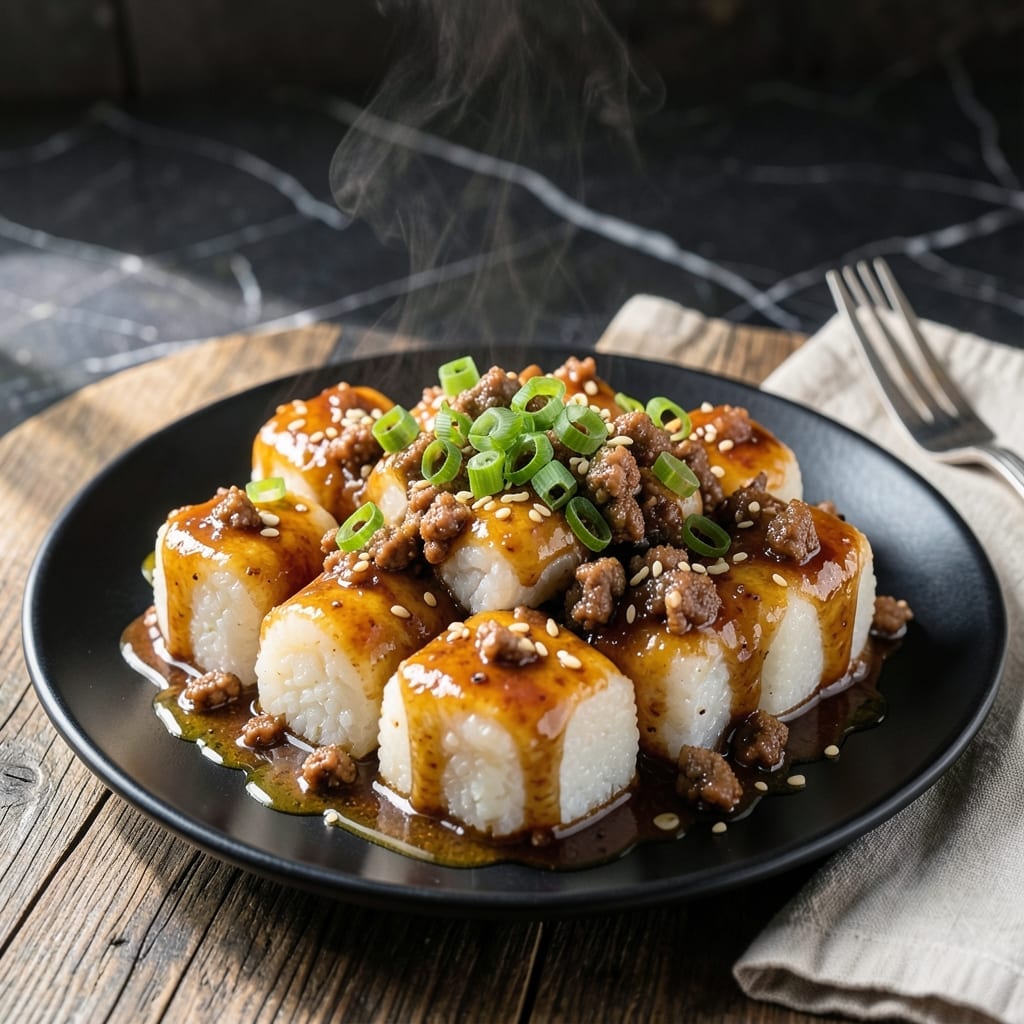 Korean Rice Cake Ground Pork Recipe: Chewy Pillows with Spicy Pork Korean Rice Cake Ground Pork Recipe: Chewy Pillows with Spicy Pork