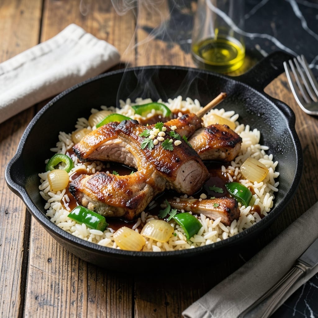 Backbone and Rice Recipe: Southern Comfort in a Skillet