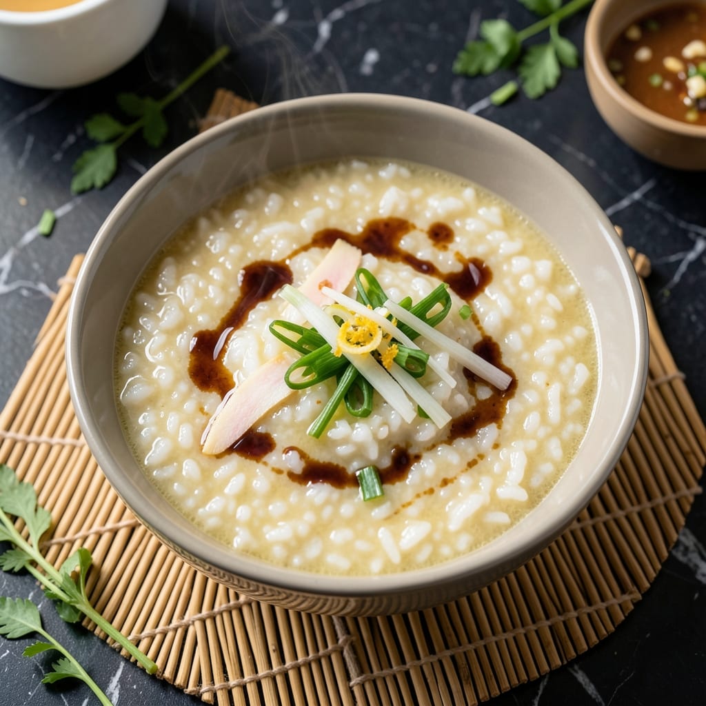Asian Rice Soup Recipe: Fragrant Ginger and Scallion Infusion