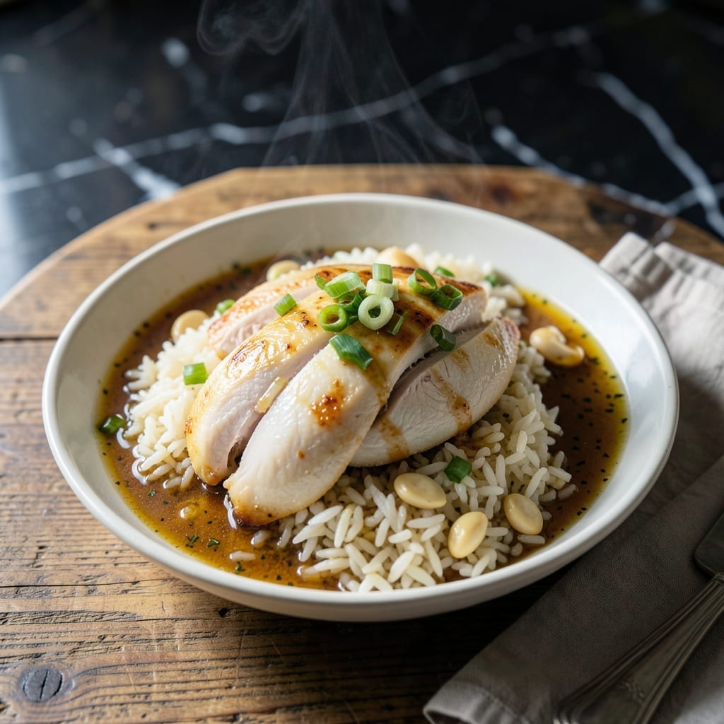 Singaporean Hainanese Chicken Rice Recipe: Fragrant Poached Perfection With Ginger Garlic Sauce