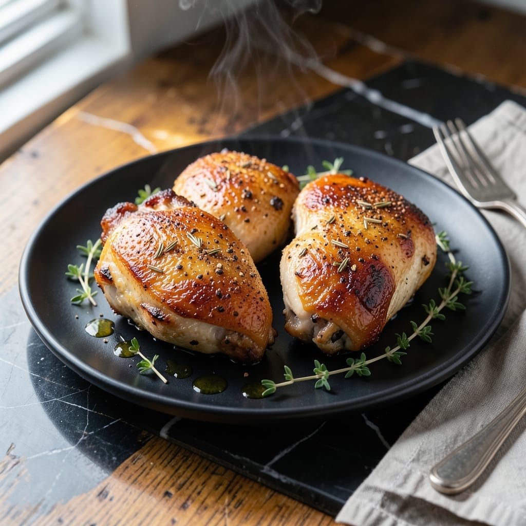 Juicy Chicken Thigh Recipe: Crispy Skin With Savory Depth