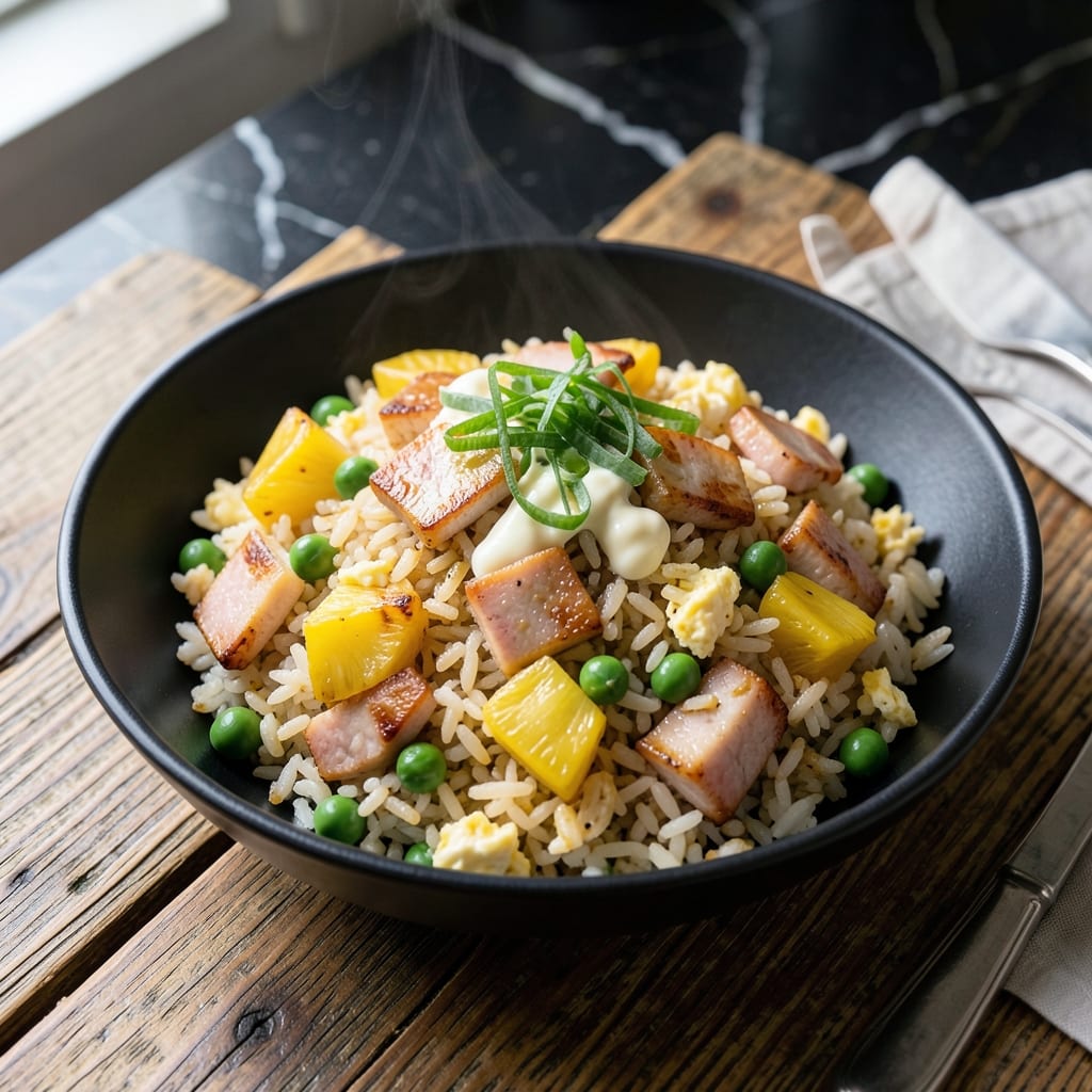 Hawaiian Fried Rice Recipe: Tropical Pineapple and Ham Harmony Hawaiian Fried Rice Recipe: Tropical Pineapple and Ham Harmony