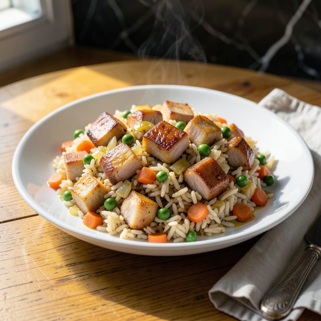 Ham Perlo Rice Recipe: Savory One-Pot With Peas and Carrots