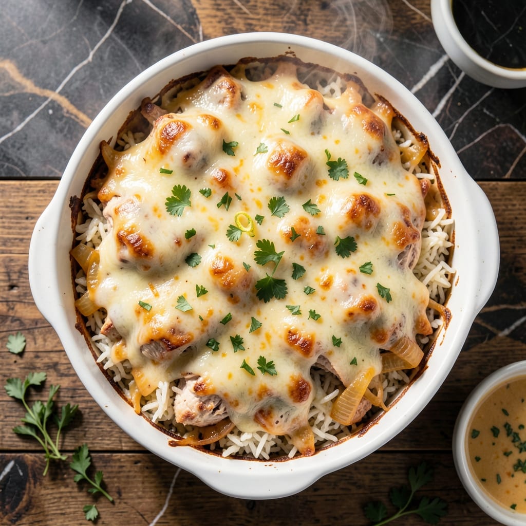 Cheesy Chicken and Rice Casserole Recipe: Baked to Bubbly Golden Perfection Cheesy Chicken and Rice Casserole Recipe: Baked to Bubbly Golden Perfection