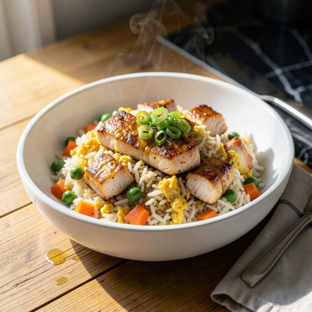 Oven Chicken Fried Rice Recipe: Crispy Bites and Fluffy Grains