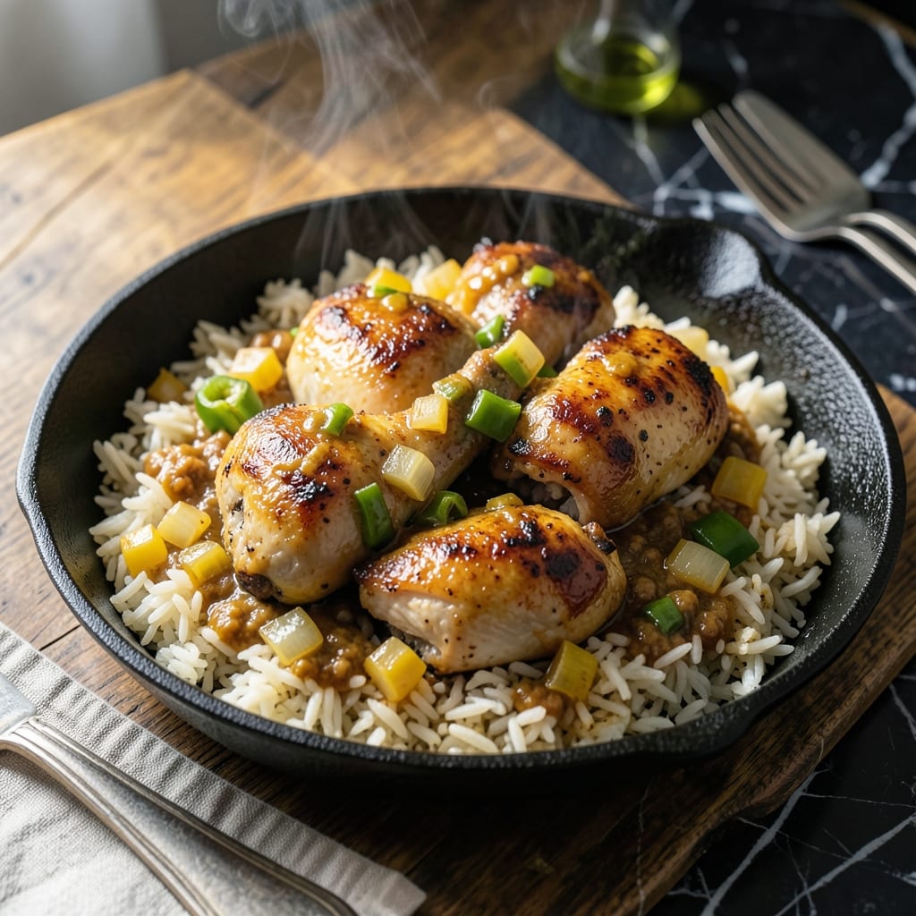 Louisiana Chicken and Rice Recipe: Smothered in Creole Tomato Gravy