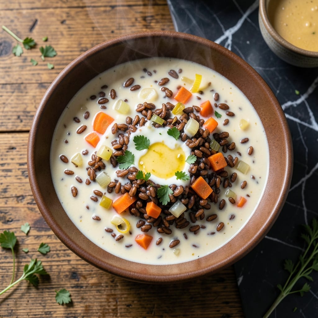 Creamy Wild Rice Soup Recipe: Earthy Grains in Velvety Broth