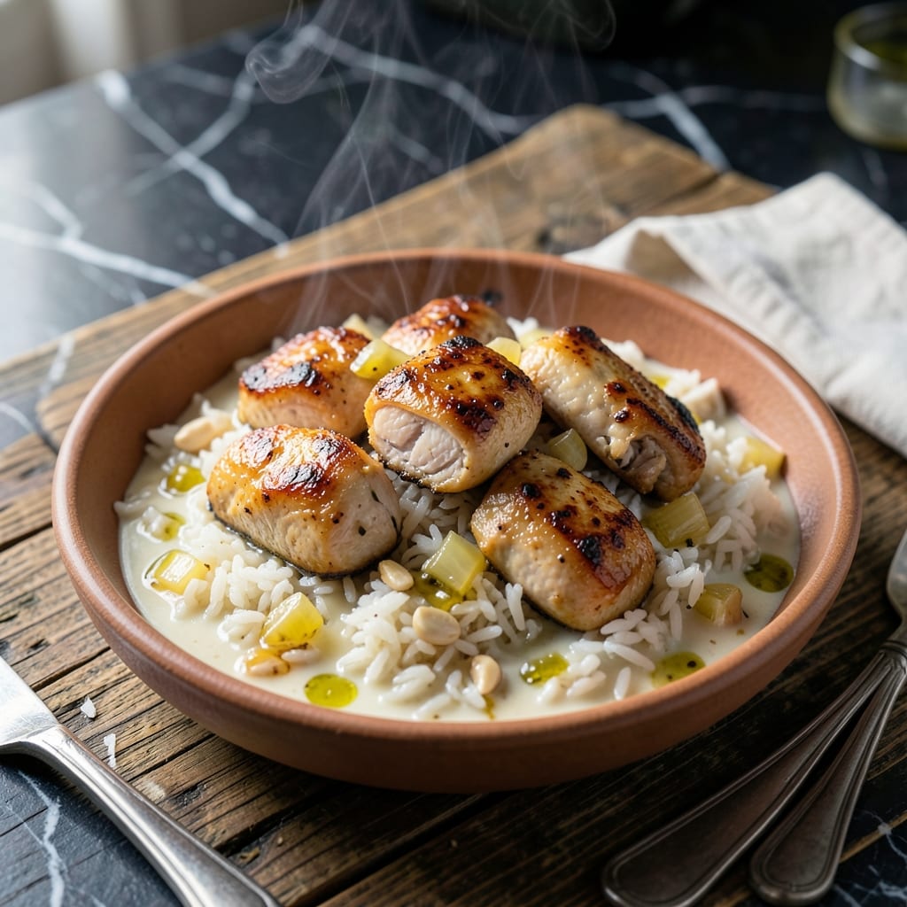 Chicken Rice and Coconut Milk Recipe: Tropical Aroma in Every Bite