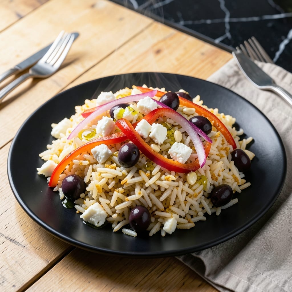 Greek Fried Rice Recipe: Mediterranean Flavors in a Wok Greek Fried Rice Recipe: Mediterranean Flavors in a Wok