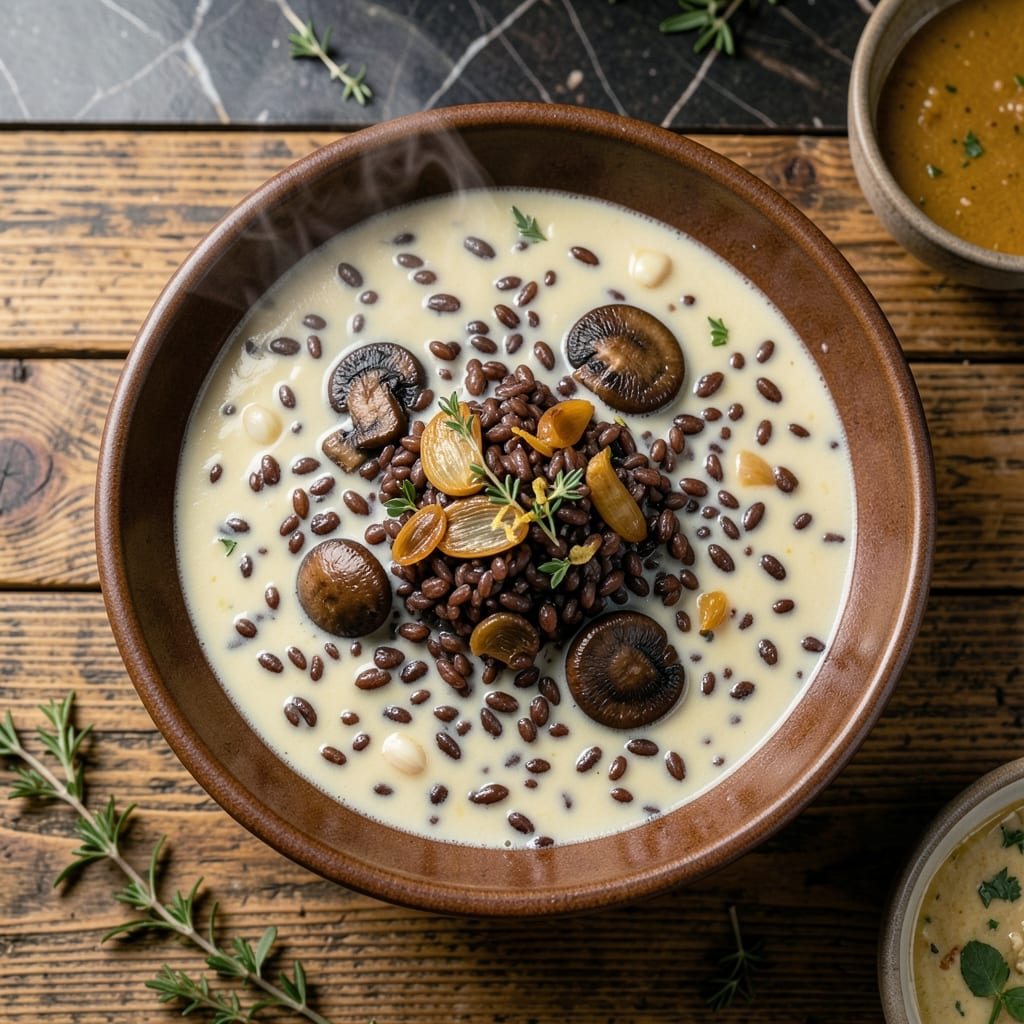 Canoe Wild Rice Soup Recipe: Earthy Mushrooms and Fresh Herbs