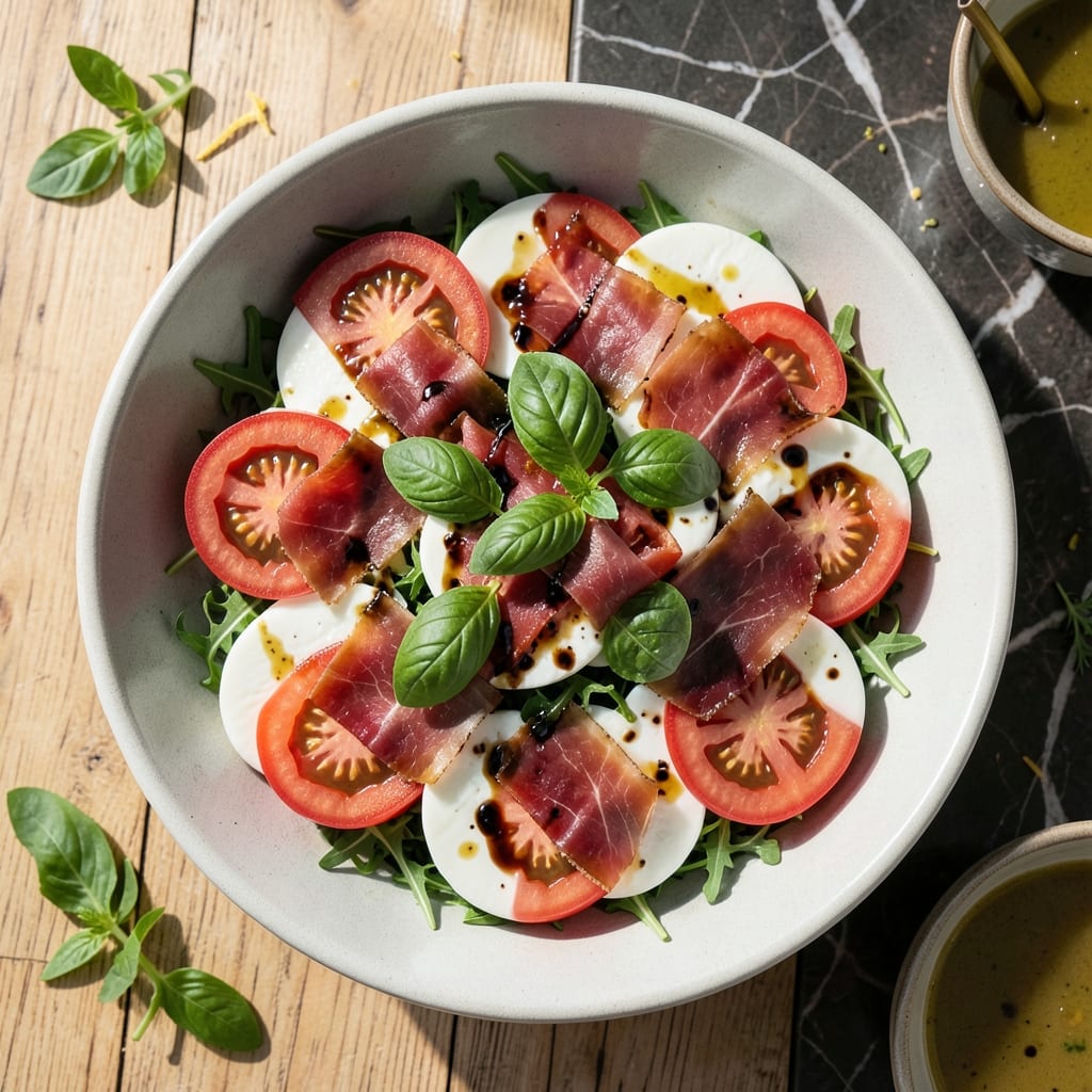 Caprice Recipe: Classic French Salad With Prosciutto and Mozzarella