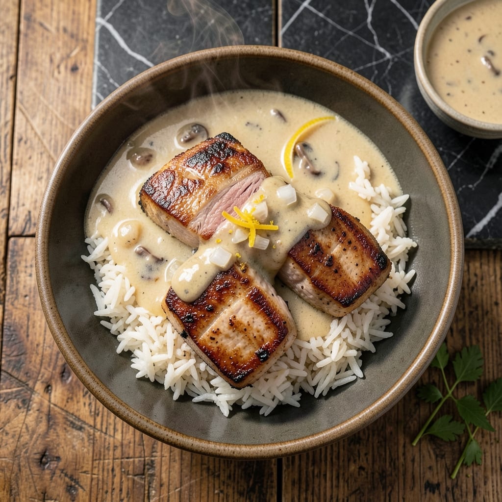 Recipe Pork Chops Rice Cream of Mushroom Soup: Creamy One-Pot Family Dinner Recipe Pork Chops Rice Cream of Mushroom Soup: Creamy One-Pot Family Dinner