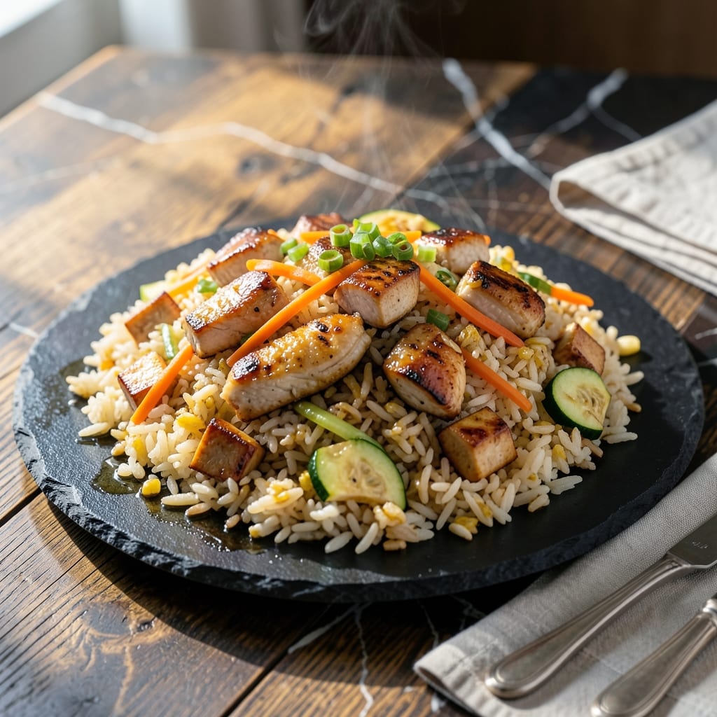 Teppanyaki Chicken Fried Rice Recipe: Hibachi-Style Wok Magic