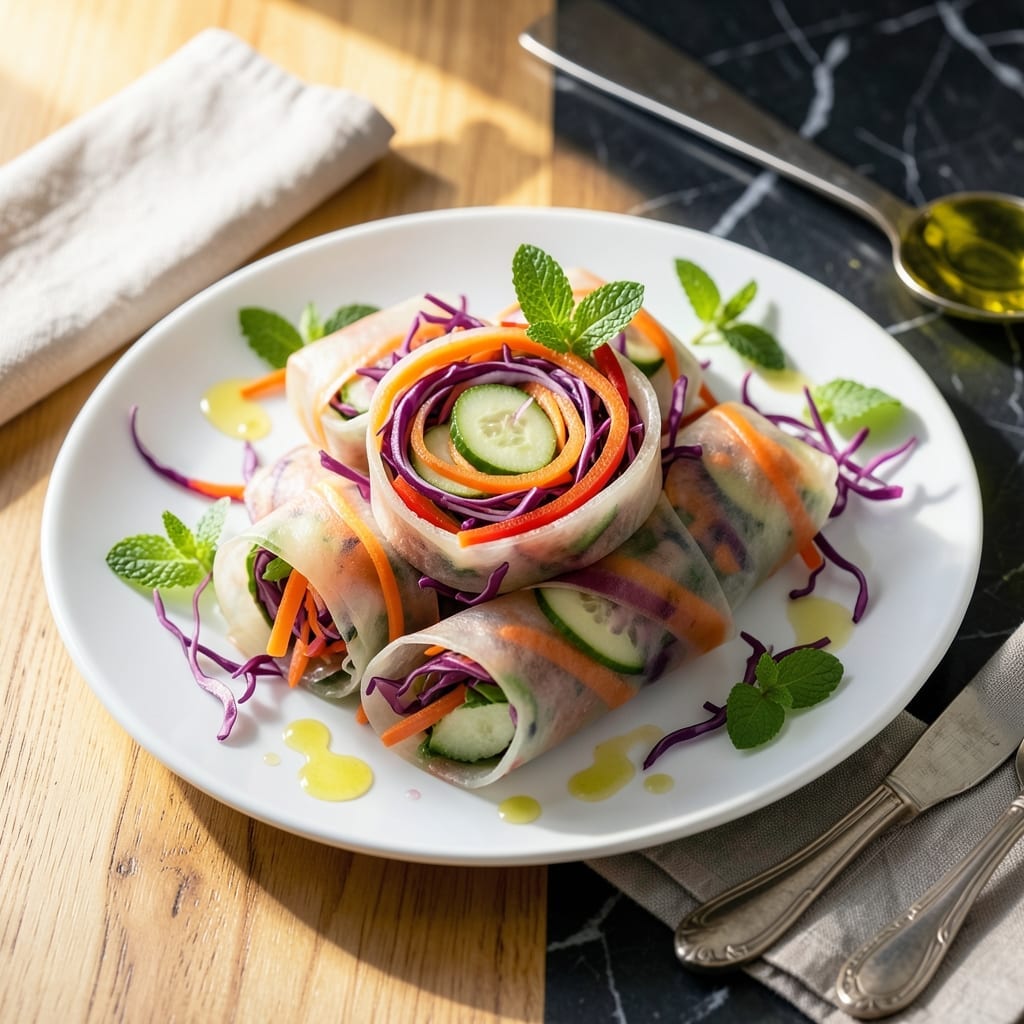 Healthy Rice Paper Rolls Recipe: Fresh and Crunchy Vietnamese-Style Bites
