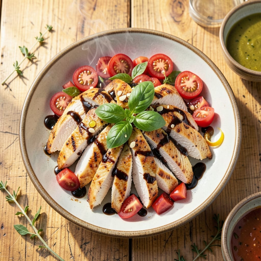 Chicken Bruchetta Recipe: Tomato-Basil Freshness on Garlic Toast Chicken Bruchetta Recipe: Tomato-Basil Freshness on Garlic Toast