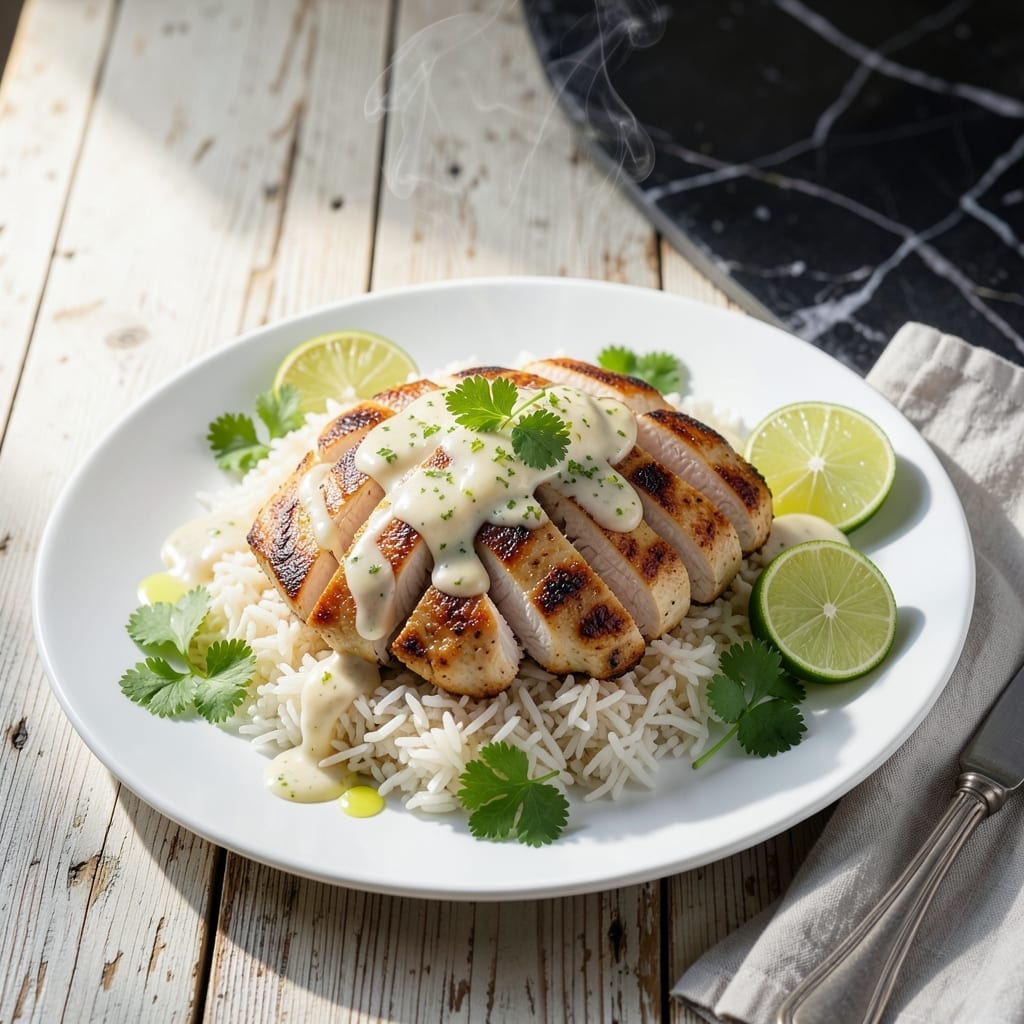 Coconut Lime Chicken With Rice Recipe: Tropical Zest in Every Bite