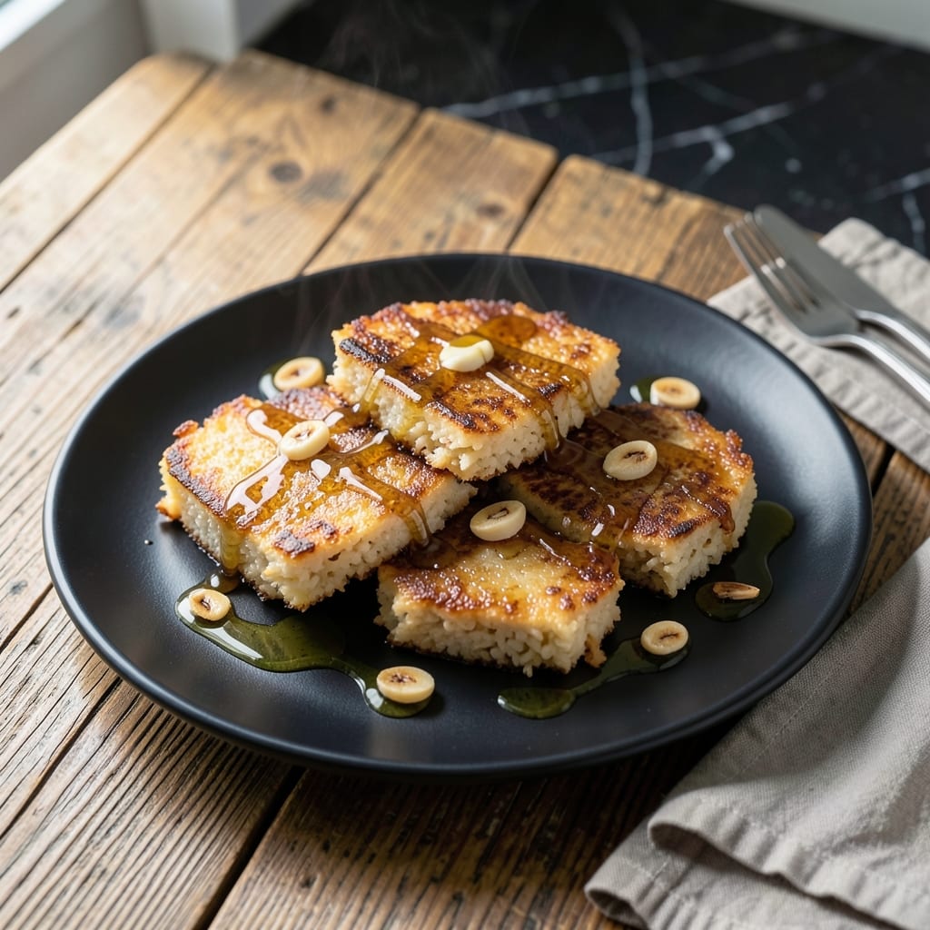 Leftover Rice Cake Recipe: Crispy Edges With Soft Centers