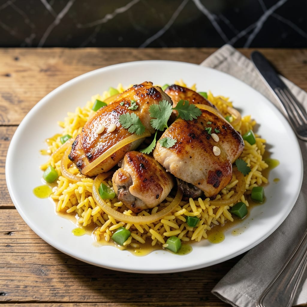 Chicken and Yellow Rice Crockpot Recipe: Hands-Off Flavorful Feast