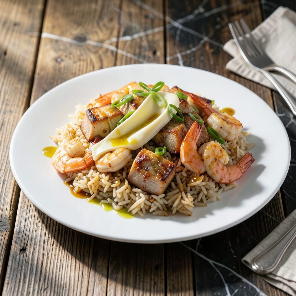 Pork And Shrimp Fried Rice Recipe: Wok-Seared Surf and Turf Harmony