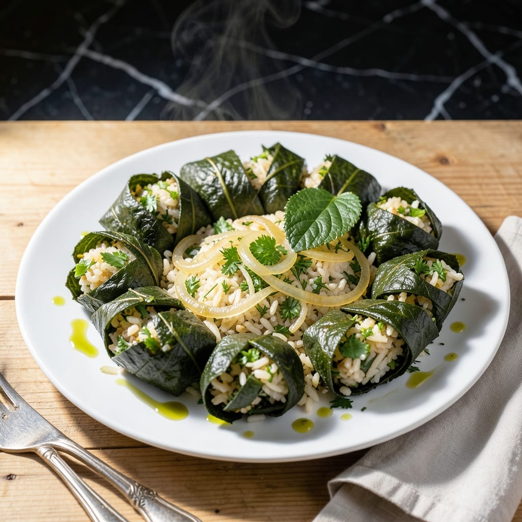 Grape Leaves Rice Recipe: Mediterranean Stuffed Delight Grape Leaves Rice Recipe: Mediterranean Stuffed Delight