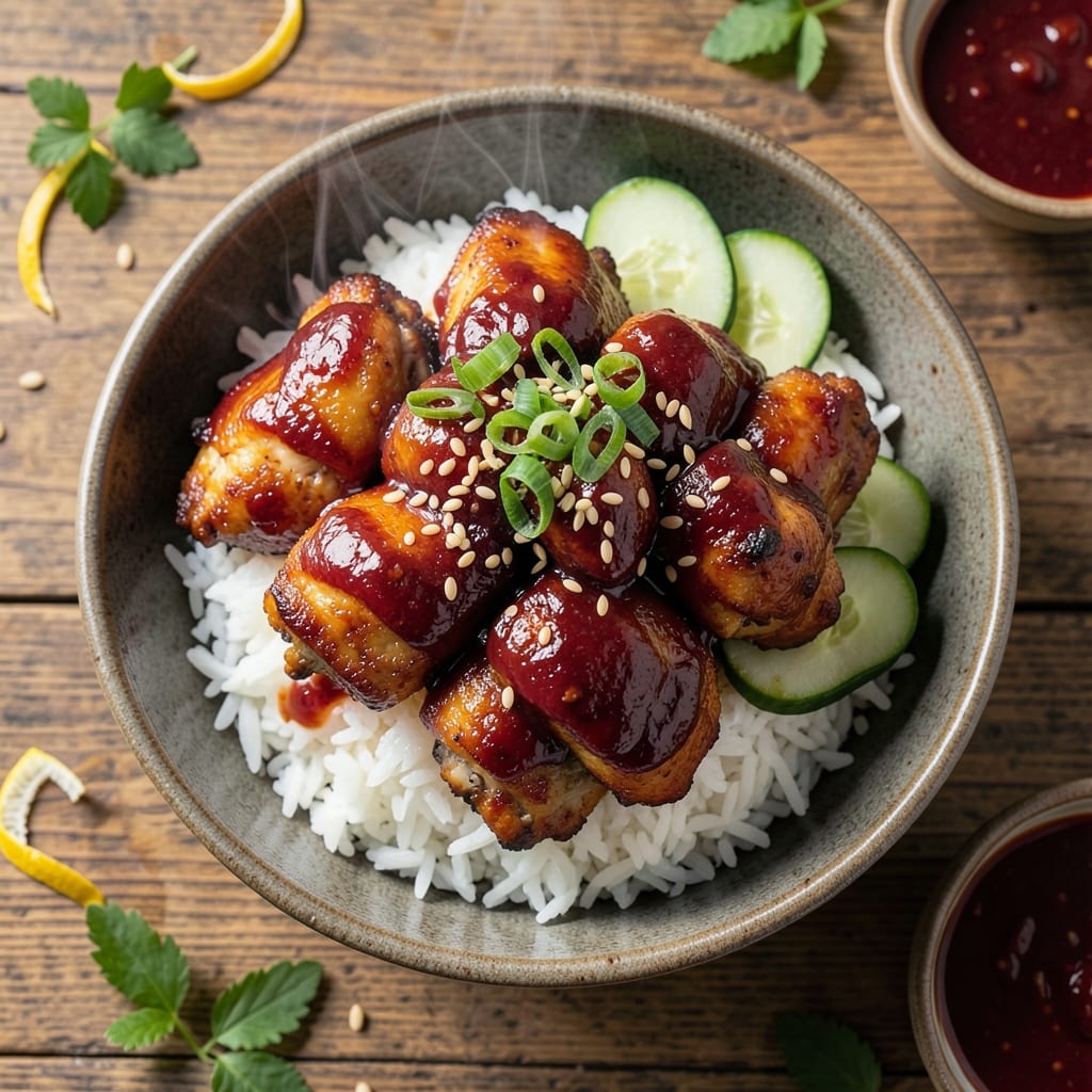 Gochujang Chicken Rice Bowl Recipe: Spicy Korean Fusion in One Bowl