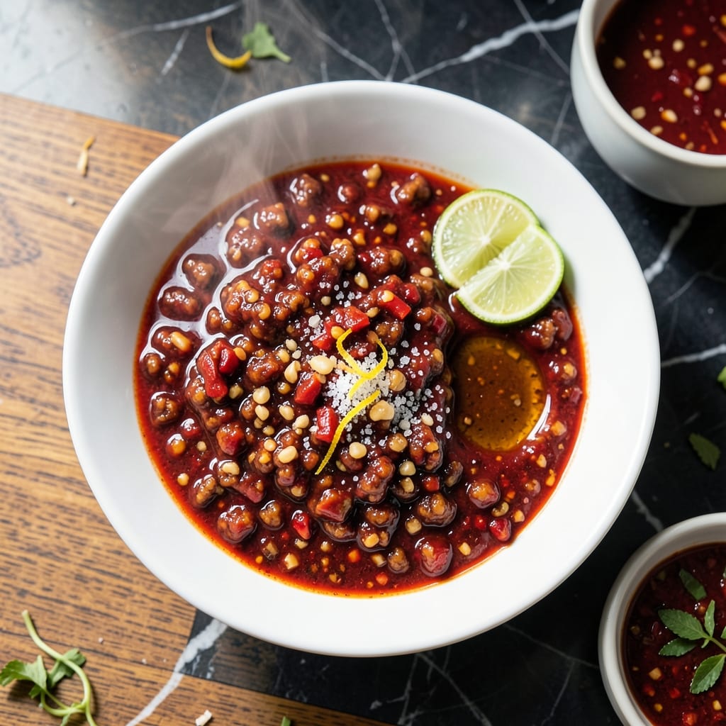 Hainanese Chicken Rice Chili Recipe: Spicy Garlic-Ginger Condiment