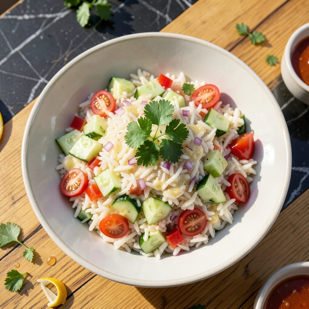 Basic Rice Salad Recipe: Light and Refreshing Medley Basic Rice Salad Recipe: Light and Refreshing Medley