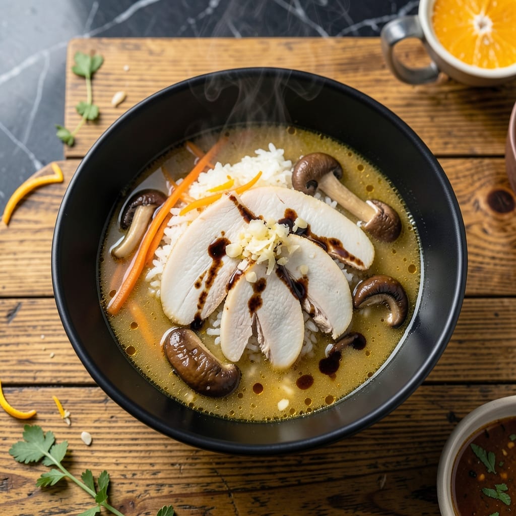 Asian Chicken and Rice Soup Recipe: Fragrant Broth with Tender Bites