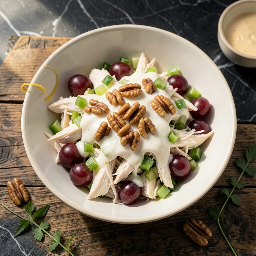 Delicious Chicken Salad Recipe: Crunchy Nuts and Creamy Dressing Delicious Chicken Salad Recipe: Crunchy Nuts and Creamy Dressing
