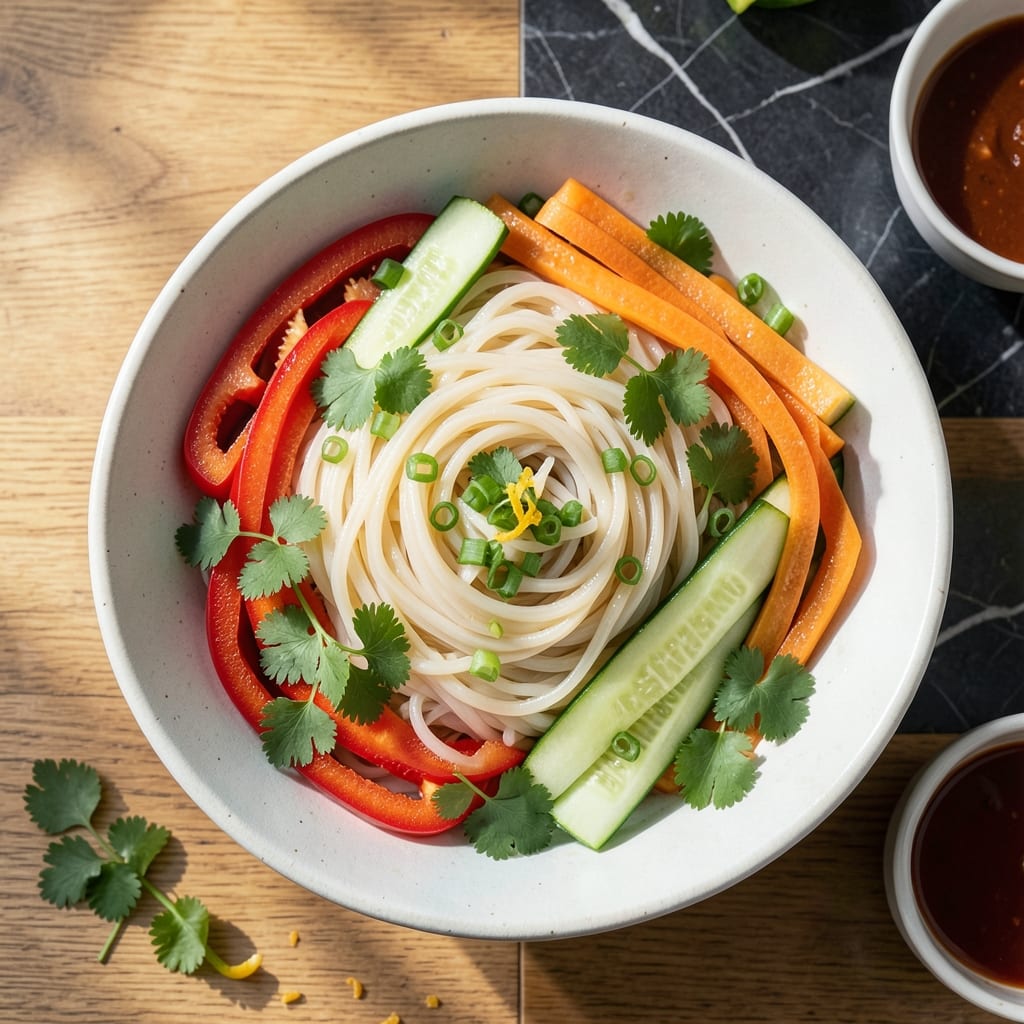 Cold Rice Noodle Salad Recipe: Refreshing Sesame-Lime Chill Cold Rice Noodle Salad Recipe: Refreshing Sesame-Lime Chill