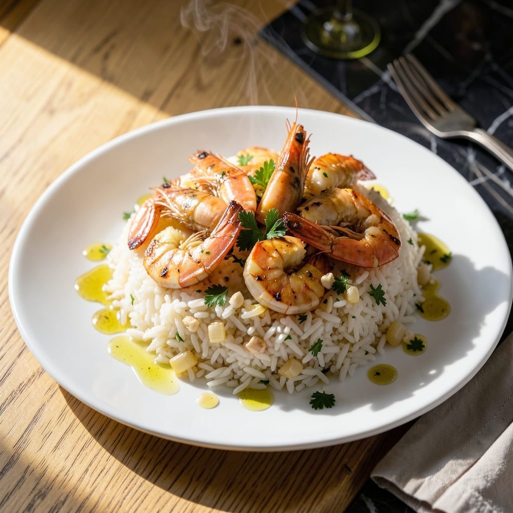 Giada Shrimp And Rice Recipe: Garlicky Lemon-Infused One-Pot Meal