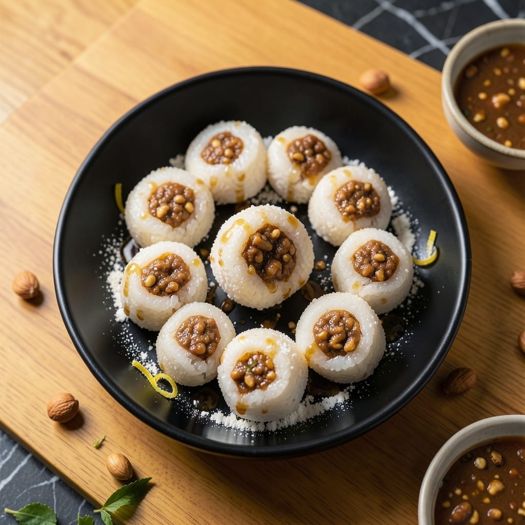 Glutinous Rice Balls With Peanut Filling Recipe: Soft Pillows With Crunchy Centers