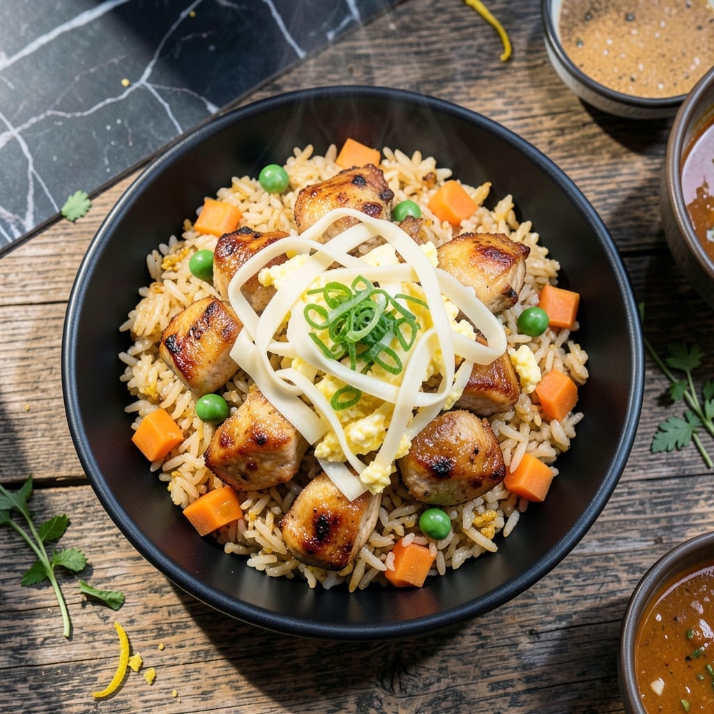 Chicken Fried Jasmine Rice Recipe: Wok-Seared Aromatic Bites