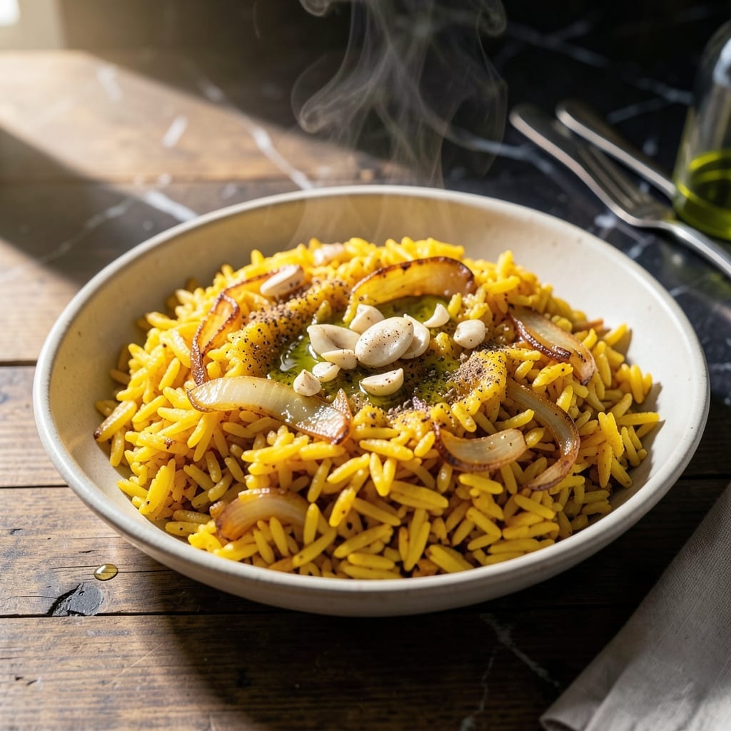 Israeli Yellow Rice Recipe: Turmeric-Infused Golden Side Dish
