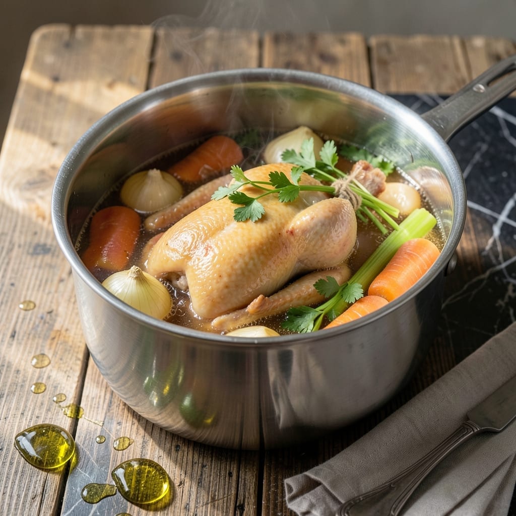 Chicken Stock Recipe Whole Chicken: Rich Broth From Scratch in One Pot