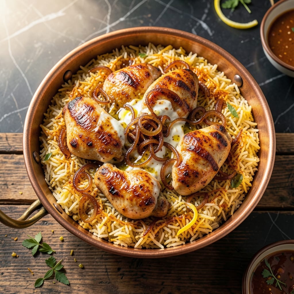 Tachin With Chicken Recipe: Persian Saffron-Infused Crispy Rice and Tender Chicken