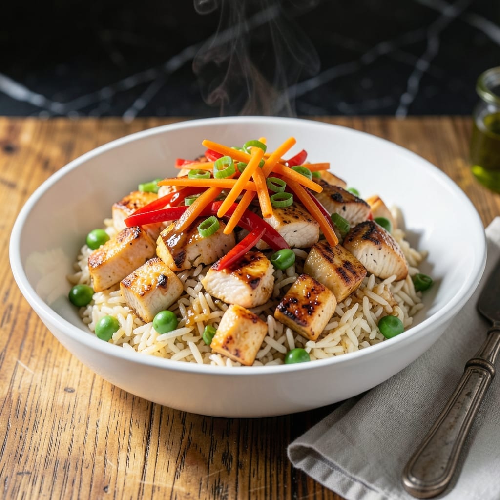 Healthy Chicken Fried Rice Recipe: Light and Flavorful Wok Tossed Goodness